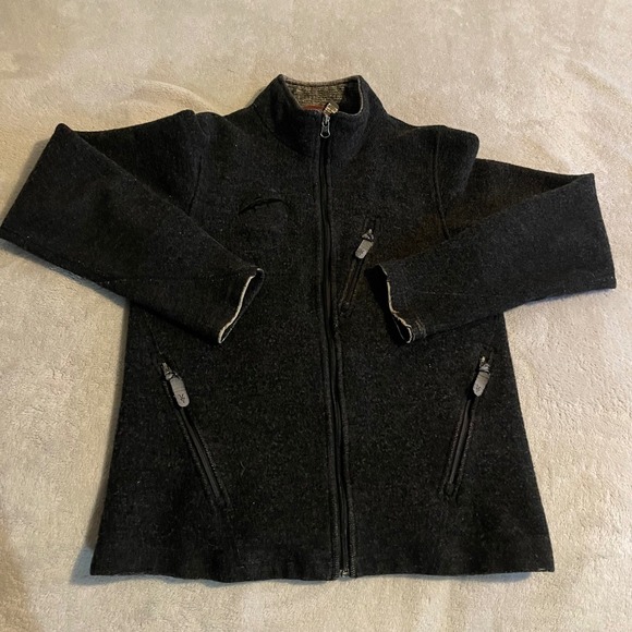 ibex Sweaters - Ibex Womens Small 100% Merino Wool Full Zip Jacket Charcoal Grey New Wool Order